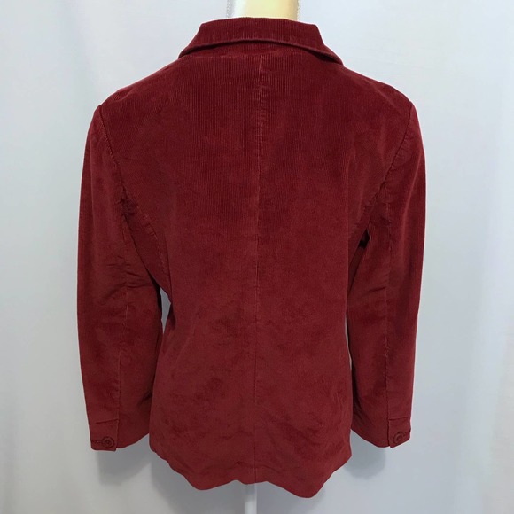 ❌SOLD❌ L.L. Bean Corduroy Blazer Jacket Women 8P - Picture 8 of 11